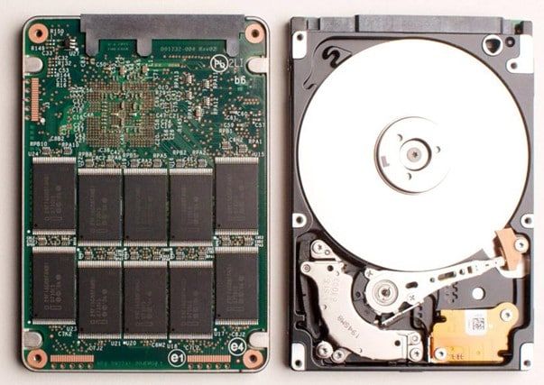внутреннее устройство SSD и HDD внутреннее устройство SSD и HDD