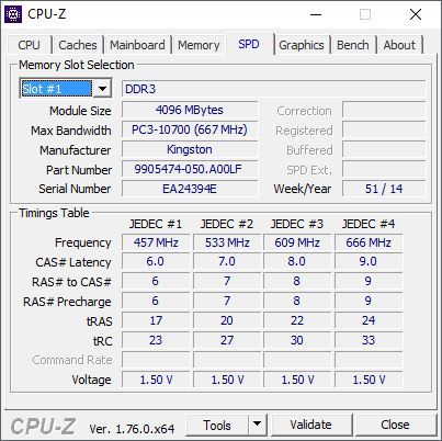 характеристики оперативной памяти в программе CPU-Z характеристики оперативной памяти в программе CPU-Z