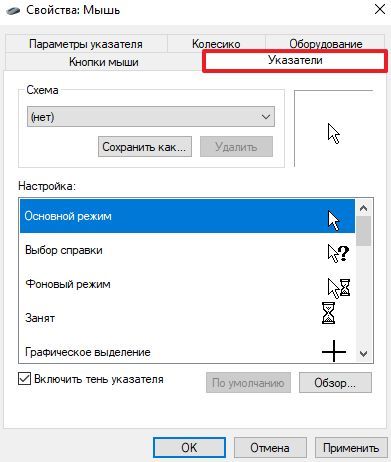 вкладка Указатели вкладка Указатели