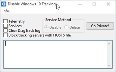 программа для отключения слежки Disable Win Tracking программа для отключения слежки Disable Win Tracking