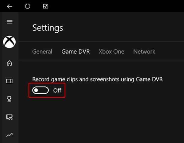 отключение Xbox DVR в приложении XBOX отключение Xbox DVR в приложении XBOX