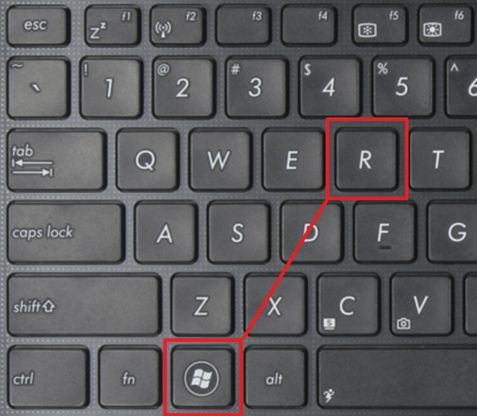 комбинация клавиш Windows-R комбинация клавиш Windows-R