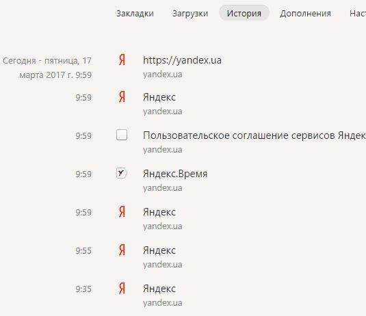 история браузера