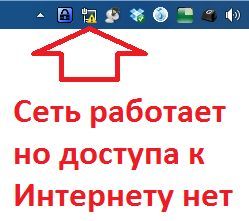 сеть работает но доступа к интернету нет сеть работает но доступа к интернету нет