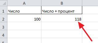 результат прибавления процентов результат прибавления процентов