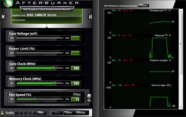 программа MSI Afterburner