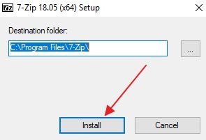 установка архиватора 7-Zip установка архиватора 7-Zip