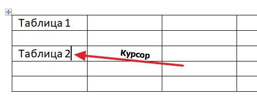 установка курсора