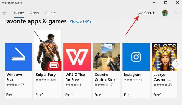 поиск в магазине приложений Microsoft Store поиск в магазине приложений Microsoft Store