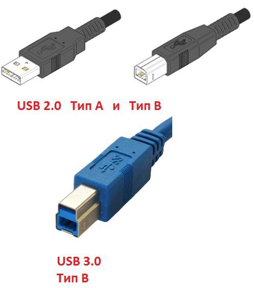 USB кабель для установки принтера