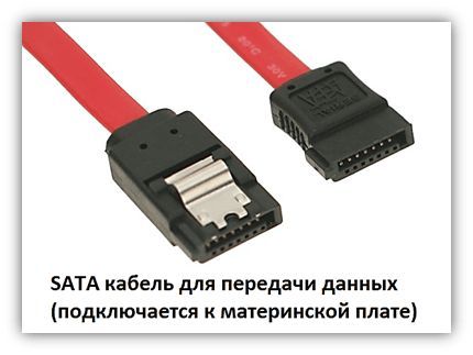 Как установить SSD диск: sata кабель