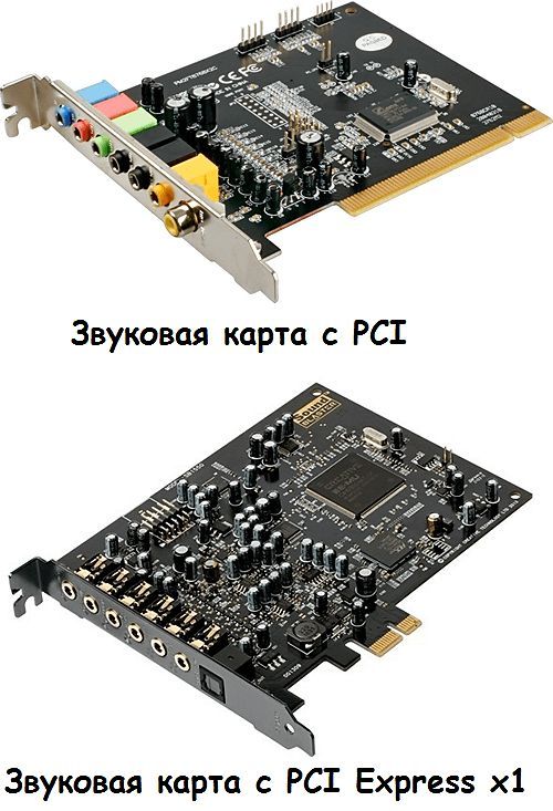 звуковые карты с PCI и PCI Express x1 звуковые карты с PCI и PCI Express x1
