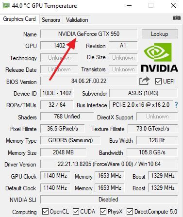 Программа GPU-Z Программа GPU-Z