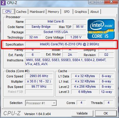 программа CPU-Z
