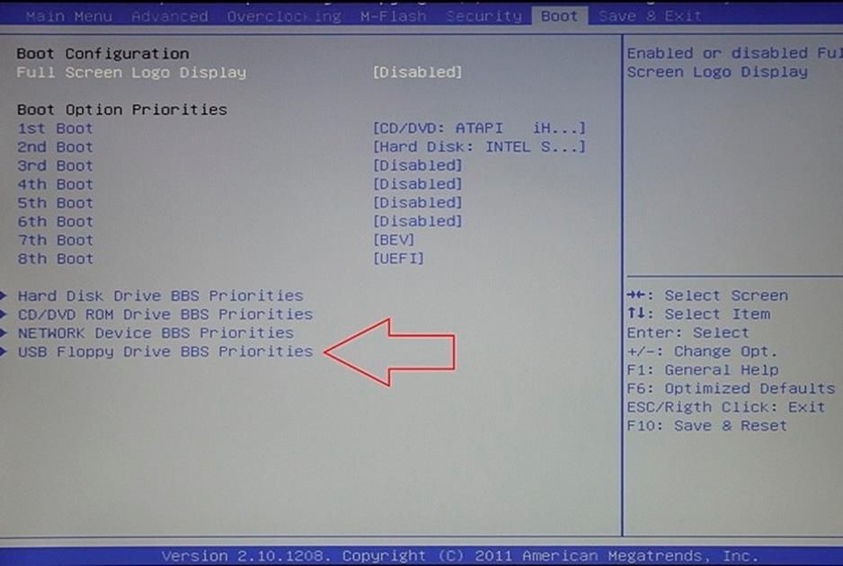раздел BOOT в BIOS раздел BOOT в BIOS
