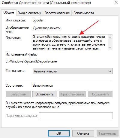 описание службы описание службы