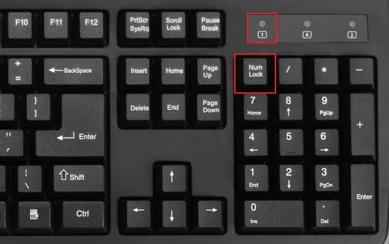 клавиша и индикатор Num Lock на клавиатуре клавиша и индикатор Num Lock на клавиатуре