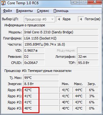 программа Core Temp