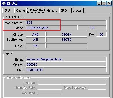 модель и производитель материнской платы в программе CPU-Z модель и производитель материнской платы в программе CPU-Z