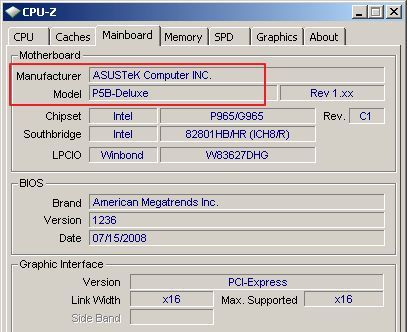 название материнской платы в программе CPU-Z название материнской платы в программе CPU-Z