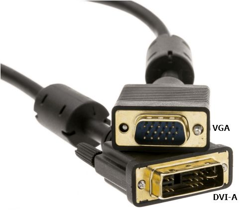 DVI-A VGA кабель DVI-A VGA кабель