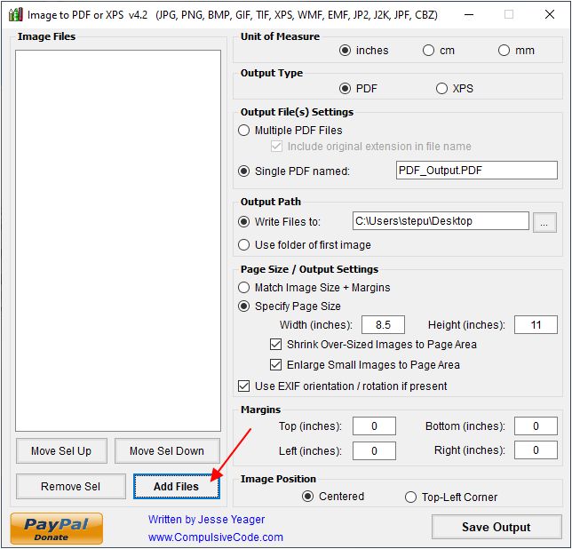 программа Image To PDF or XPS программа Image To PDF or XPS