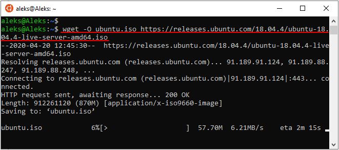 скачивание с указанием нового имени в wget