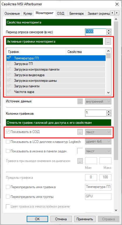 список доступных графиков список доступных графиков