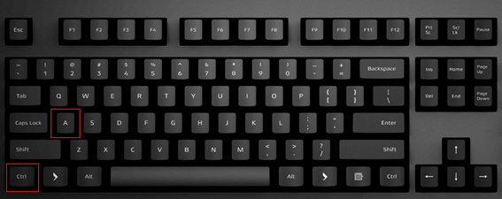 CTRL-A на клавиатуре CTRL-A на клавиатуре