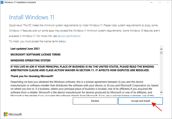 установка обновления до Windows 11 установка обновления до Windows 11