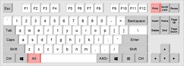 скриншот с помощью Alt-PrintScreen скриншот с помощью Alt-PrintScreen