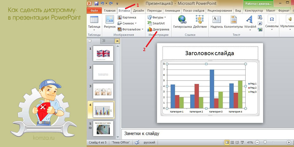 сделать, диаграмма, презентация, powerpoint, вставить диаграмму сделать, диаграмма, презентация, powerpoint, вставить диаграмму