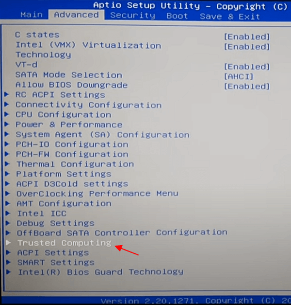 TPM 2.0 на ноутбуке MSI TPM 2.0 на ноутбуке MSI