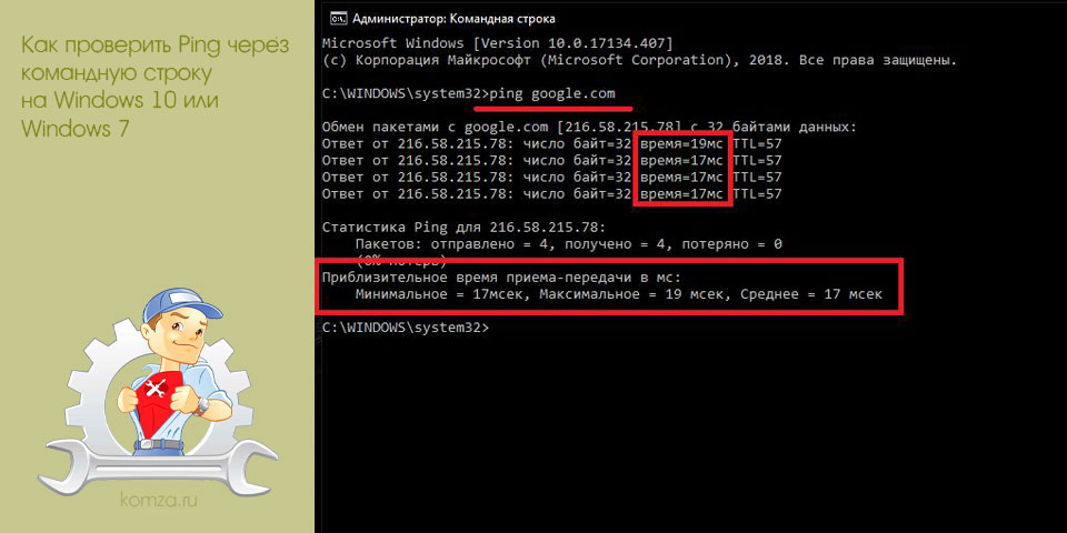 проверить, ping, командный, строка проверить, ping, командный, строка