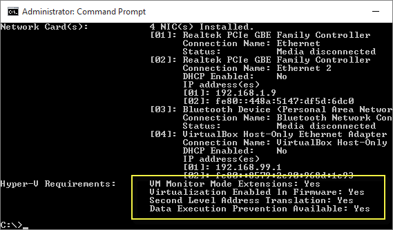 проверка совместимости с hyper-v проверка совместимости с hyper-v