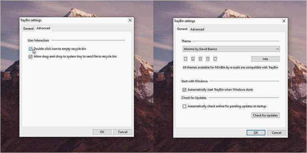 (minibin, доступ, корзине, удаленных, файлов) MiniBin — доступ к корзине для удаленных файлов из системного трея