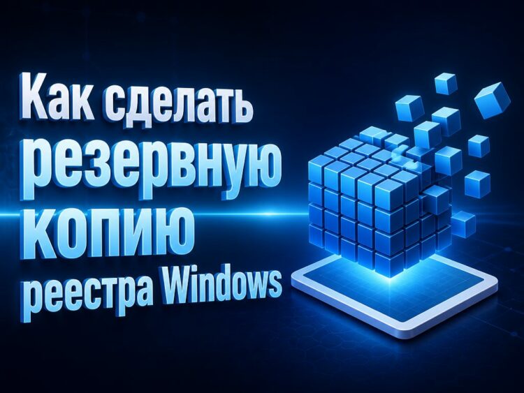 Как создать резервную копию реестра Windows