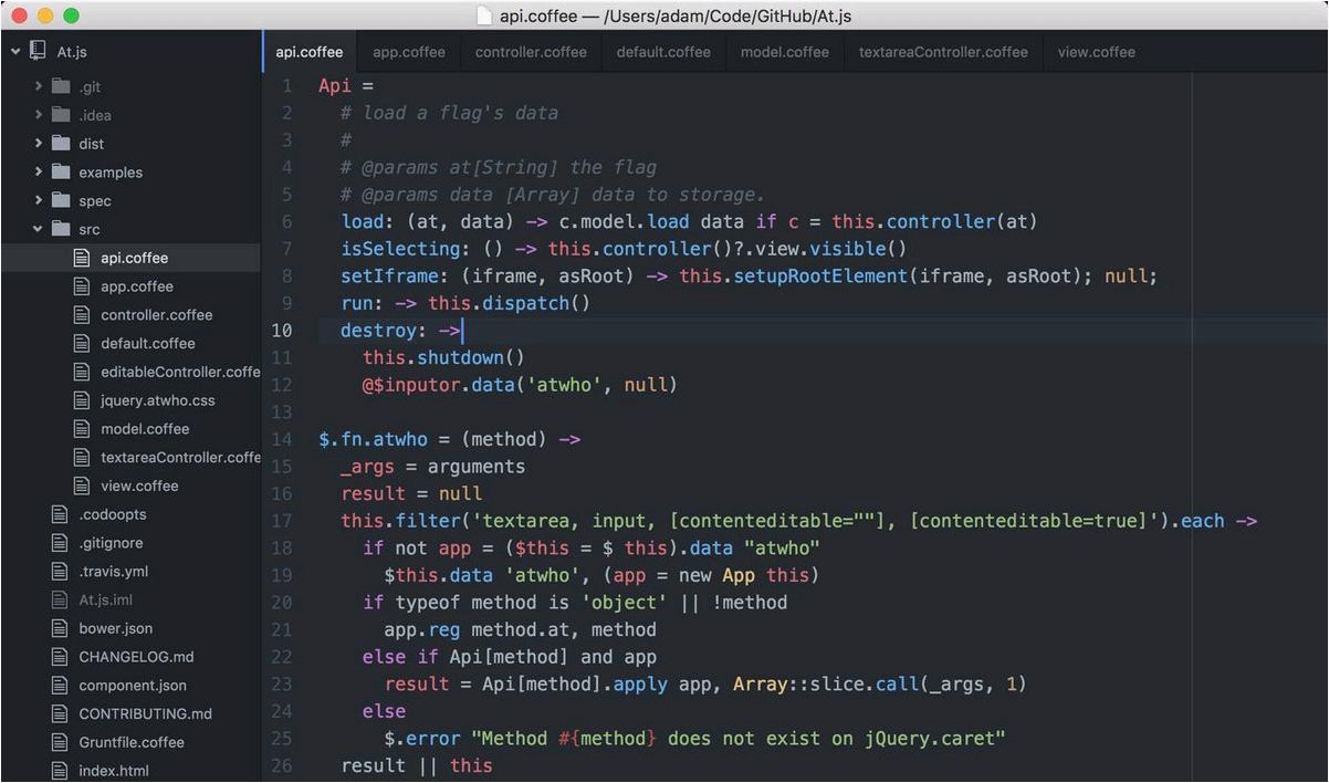 (atom, полнофункциональный, текстовый, редактор, программистов) Atom — полнофункциональный текстовый редактор для программистов от GitHub