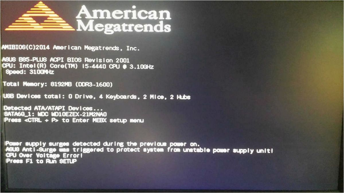 (power, supply, surges, detected, previous) Power supply surges detected during the previous power on — причины и эффективные способы их устранения