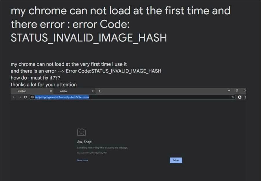 (status_invalid_image_hash, microsoft, edge, google, chrome) STATUS_INVALID_IMAGE_HASH в Microsoft Edge и Google Chrome