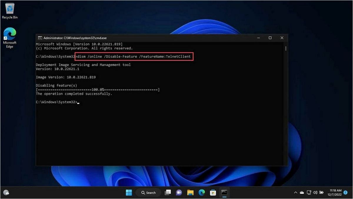 (активировать, telnet, операционной, системе) Как активировать Telnet в операционной системе