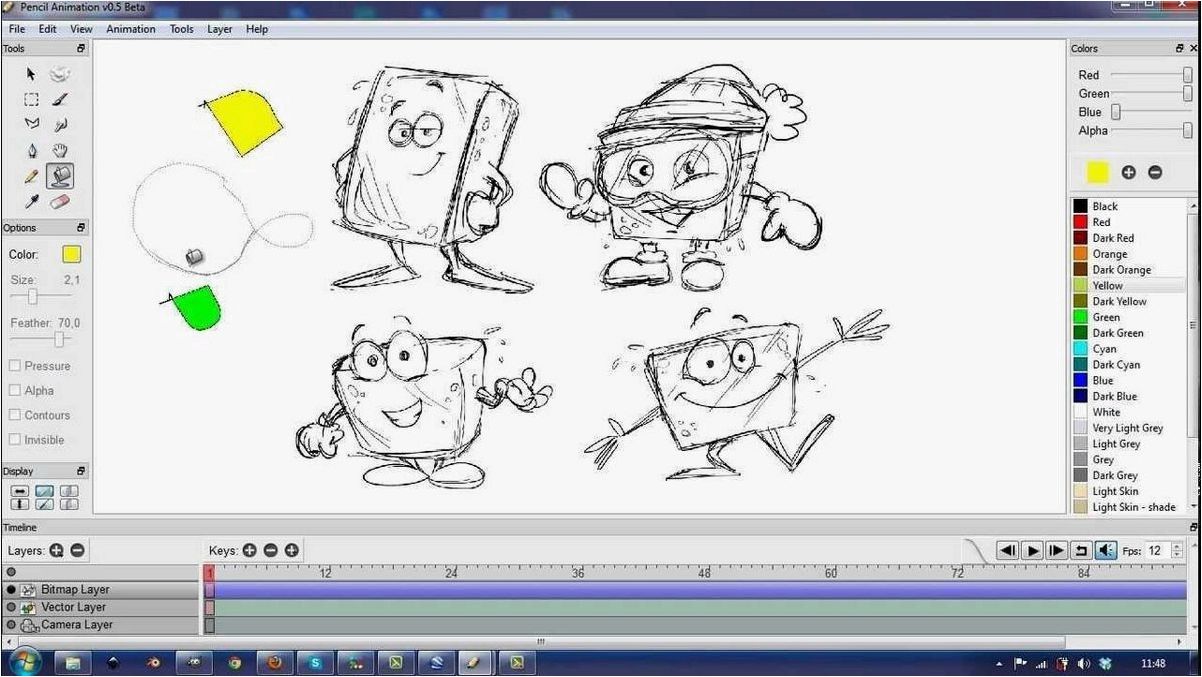 Pencil2D — бесплатная программа для создания двухмерных анимаций вручную  