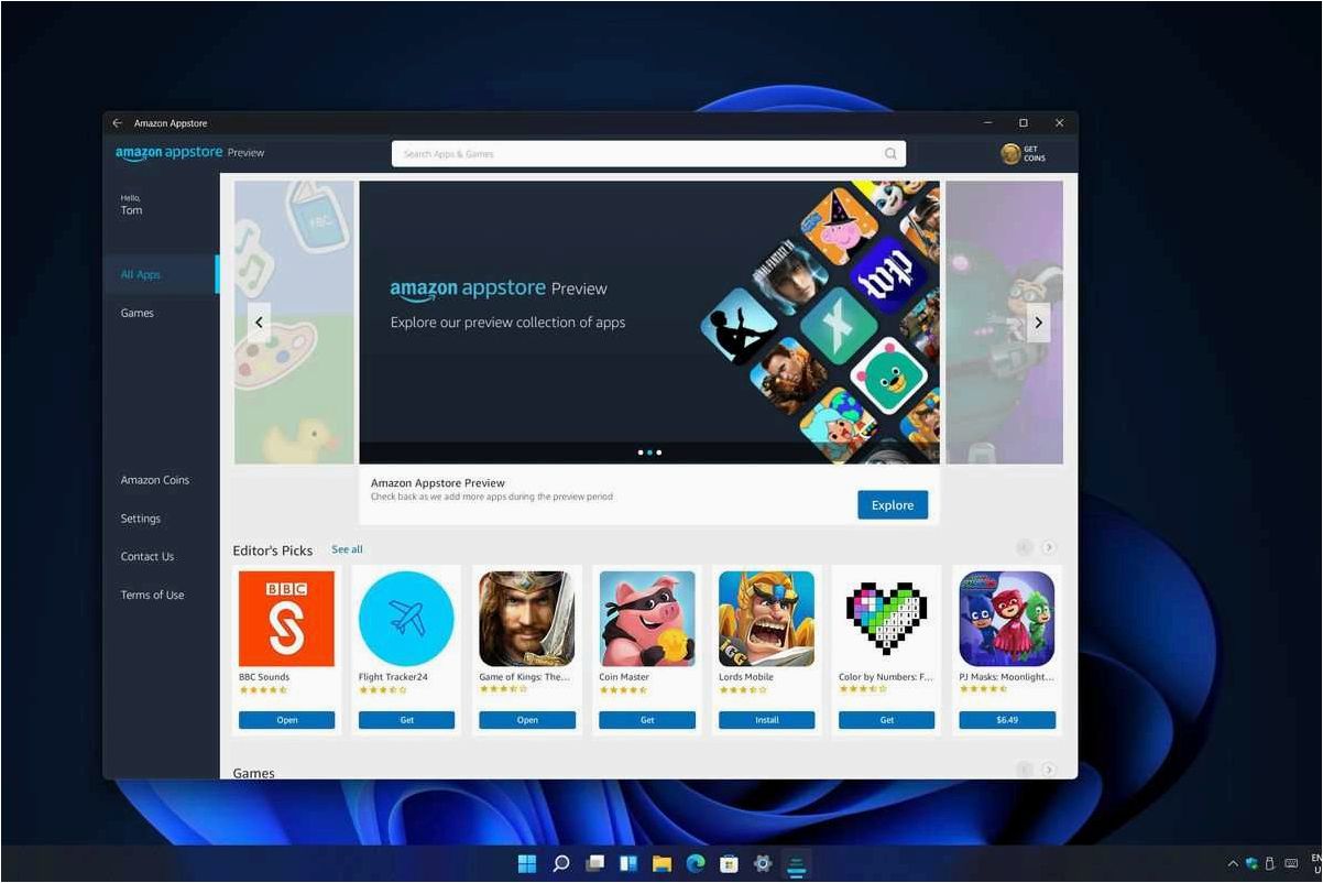 Windows Subsystem for Android (WSA) — установка приложений для Android и магазина Uptodown в Windows 11