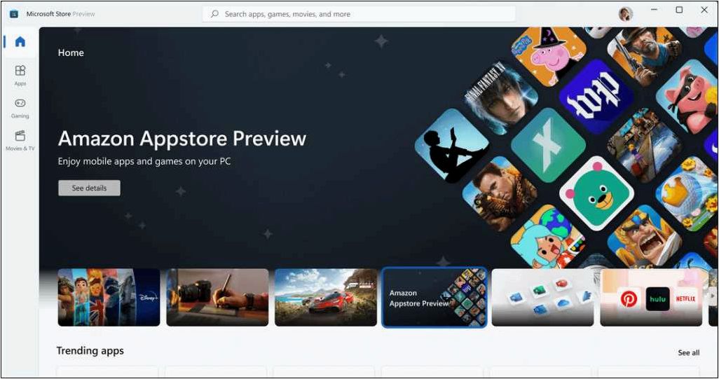 Windows Subsystem for Android (WSA) — установка приложений для Android и магазина Uptodown в Windows 11