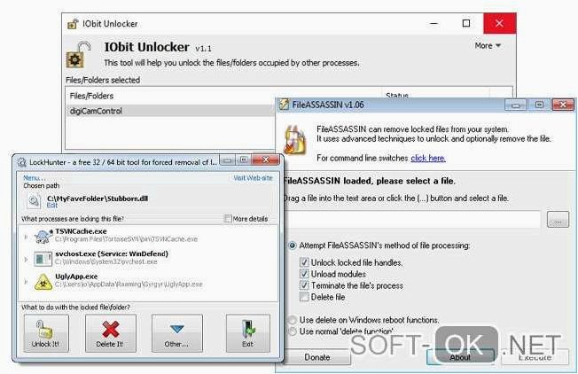 Unlocker — Удаляйте файлы, даже если они используются, защищены или заблокированы 
