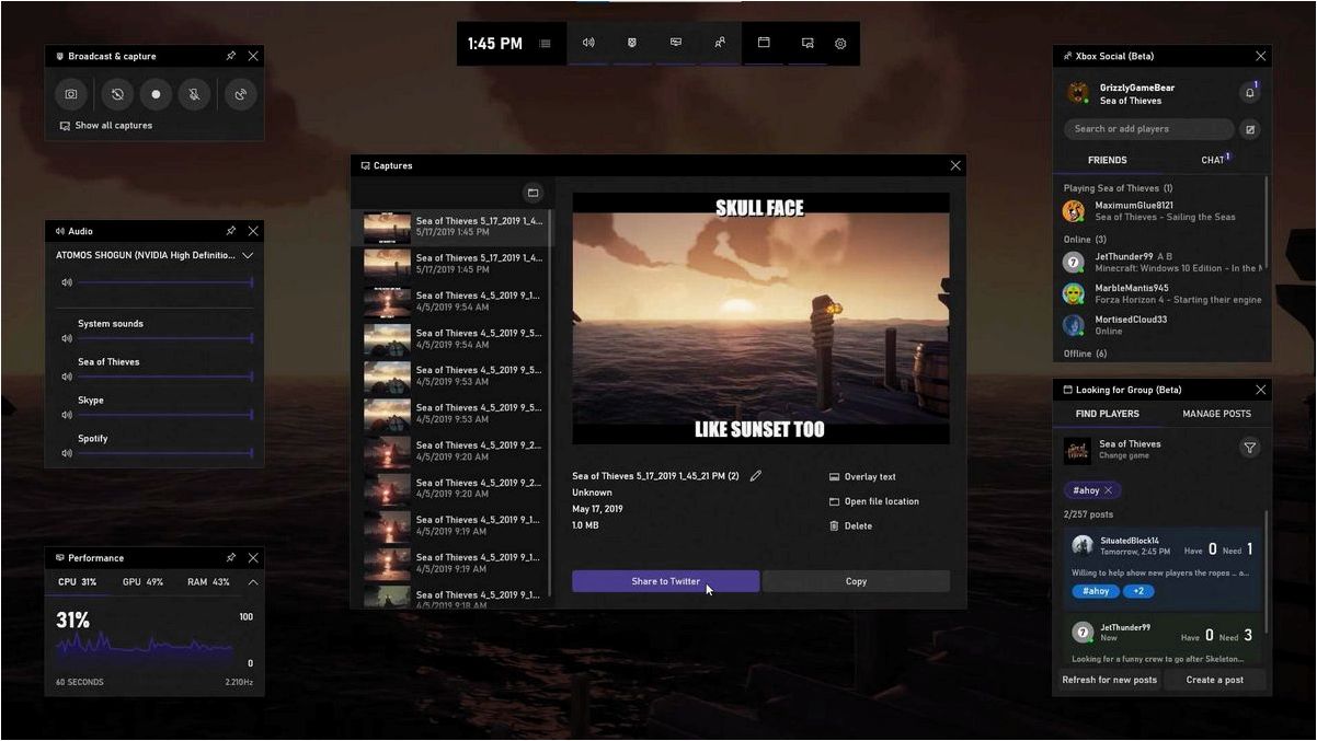 (xbox, game, лучший, инструмент, windows) Xbox Game Bar — лучший инструмент Windows, обеспечивающий уникальный игровой опыт
