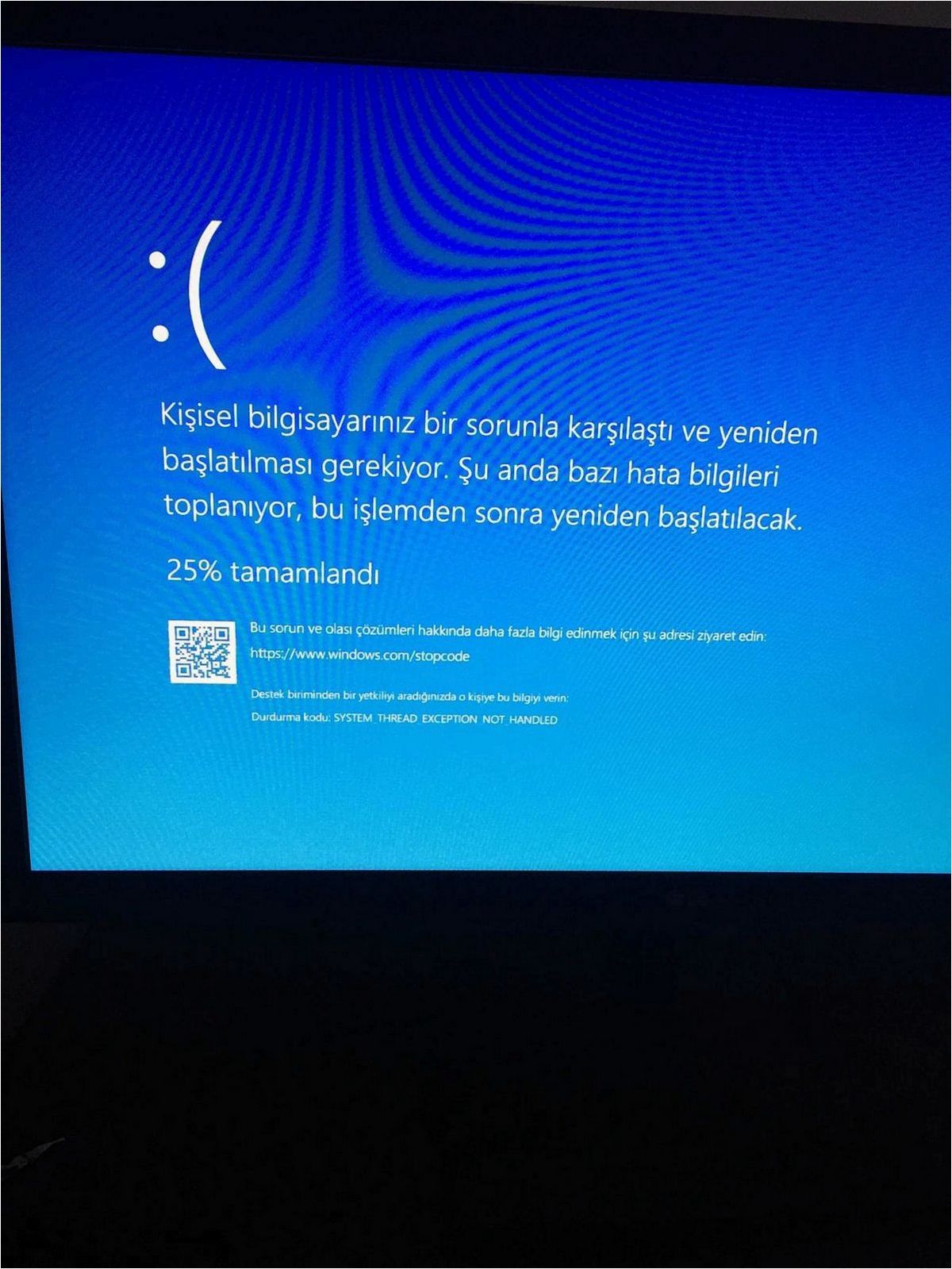 (синий, экран, system, thread, exception) Синий экран SYSTEM THREAD EXCEPTION NOT HANDLED — возможные причины и способы исправить ошибку