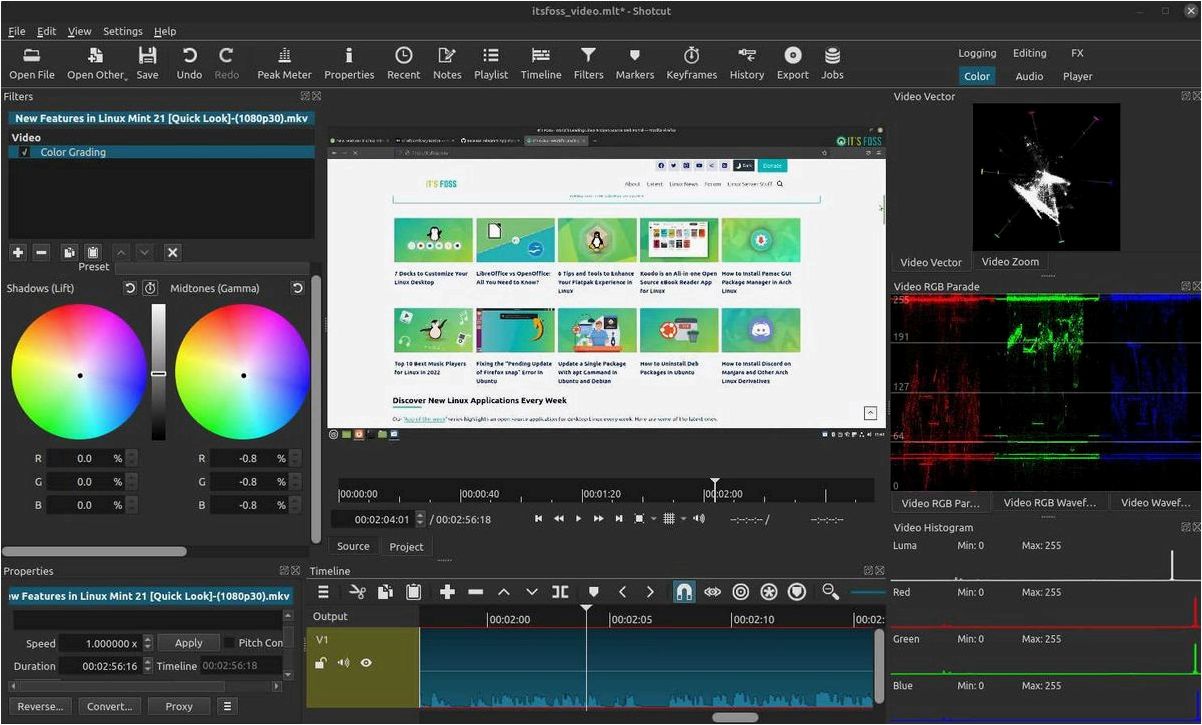 (shotcut, мультиплатформенный, видеоредактор, улучшения, ваших) Shotcut Мультиплатформенный видеоредактор для улучшения ваших мультимедийных файлов