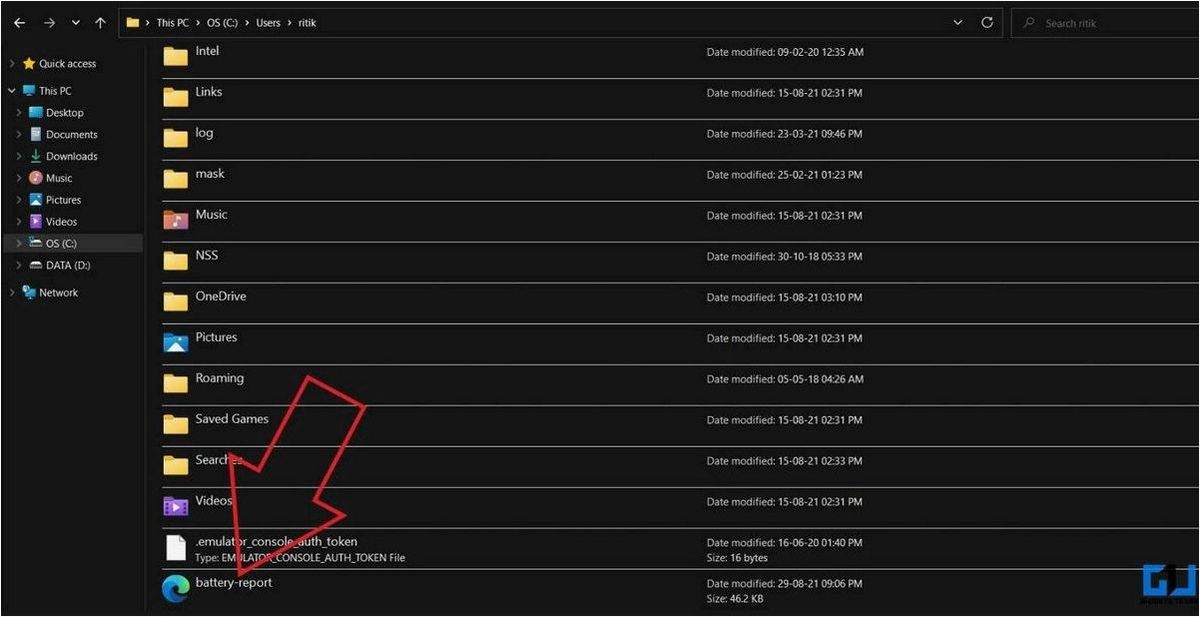 (создание, отчета, состоянии, аккумулятора, ноутбука) Создание отчета о состоянии аккумулятора ноутбука в операционной системе Windows 11