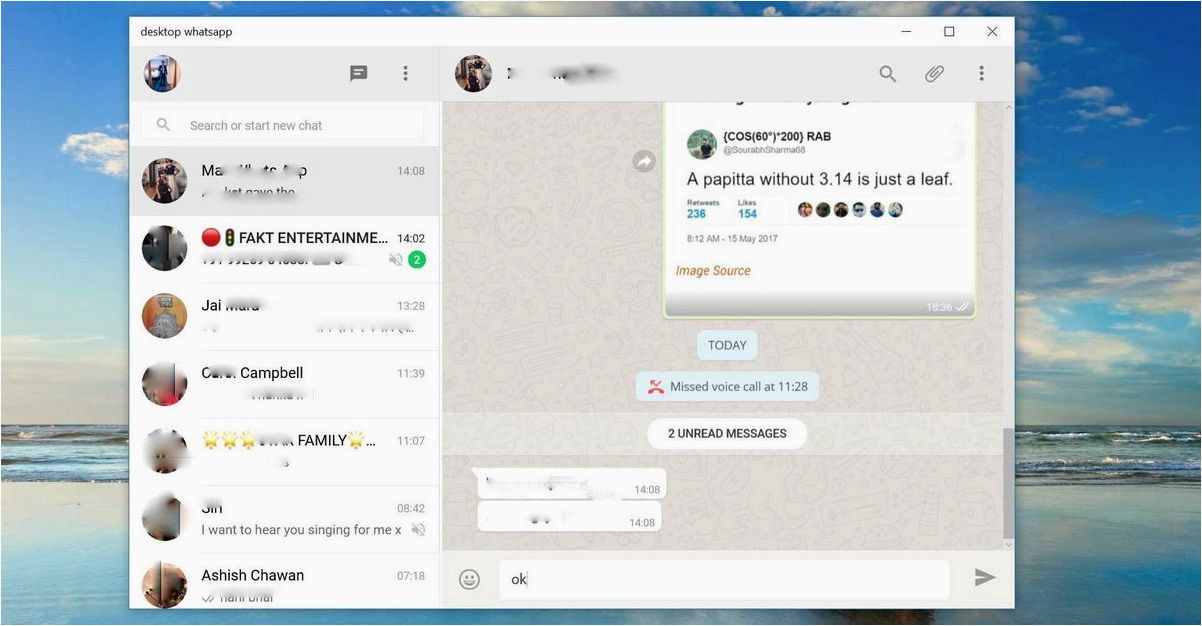 WhatsApp Desktop Beta — наслаждайтесь свежими новостями WhatsApp на вашем ПК  